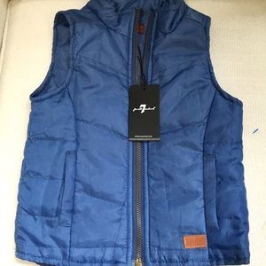 7 for all mankind blue vest